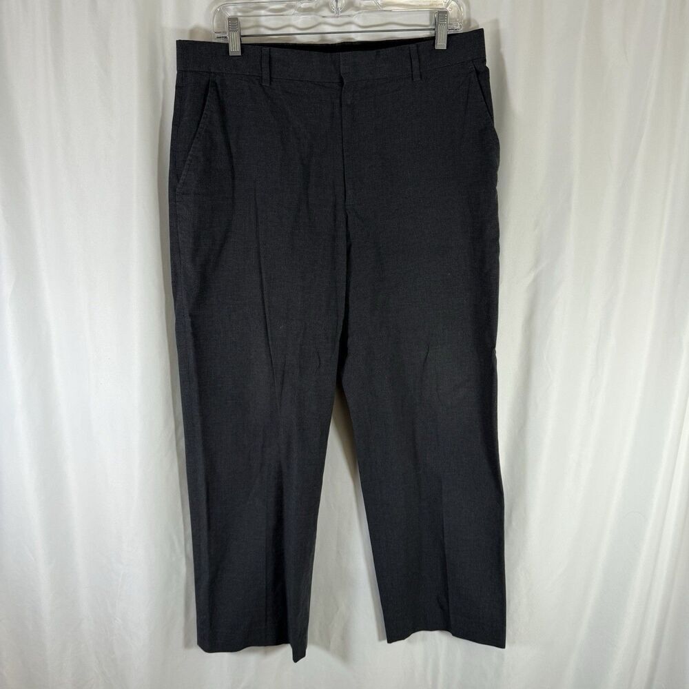Banana Republic Modern Fit Pants Men's 33x30 Grey Flat Front 100% Cotton Work